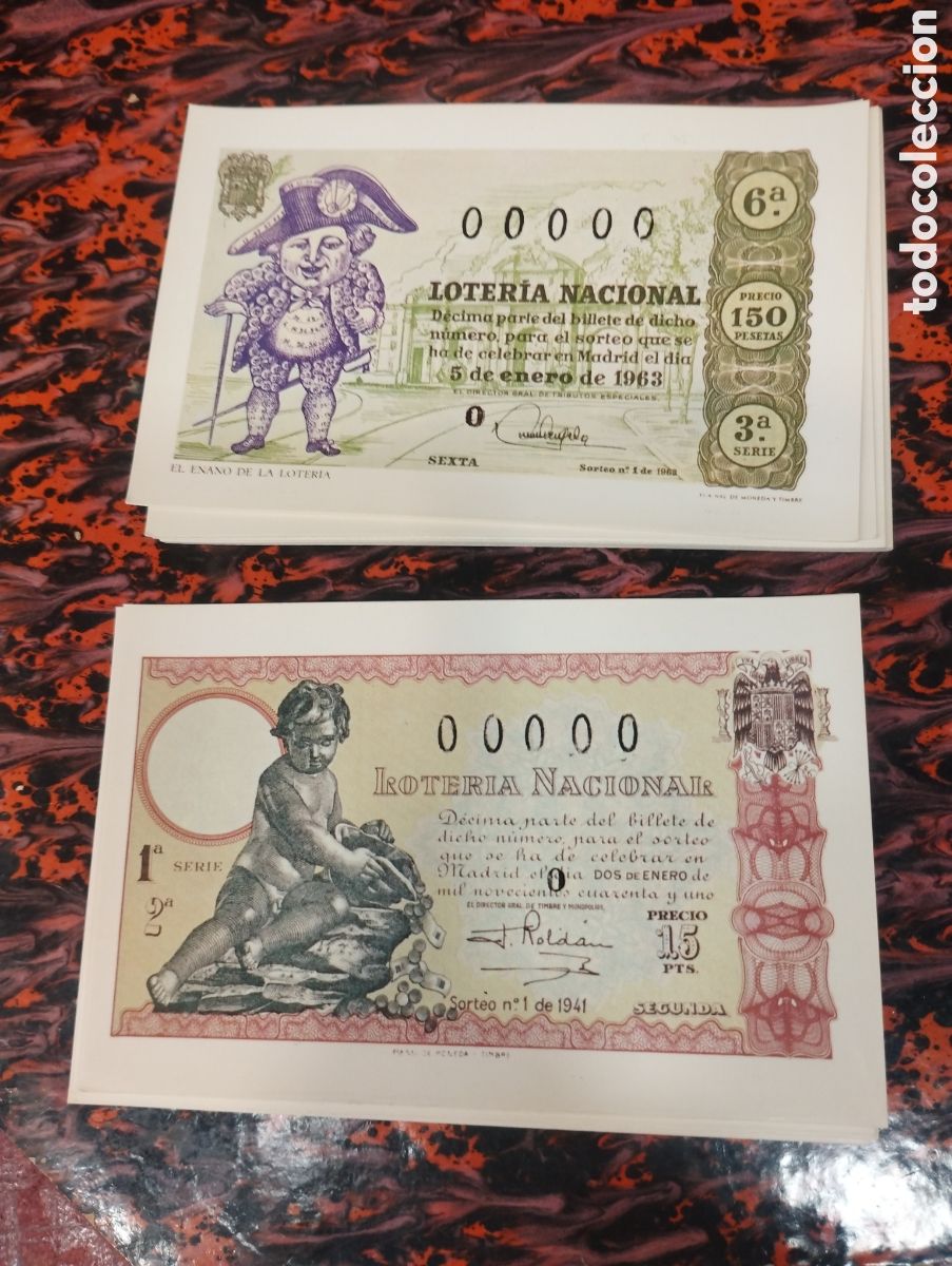 Loter&iacute;a Nacional: Coleccion completa de 12 postales loteria del ni&ntilde;o SerieO a&ntilde;o 1981