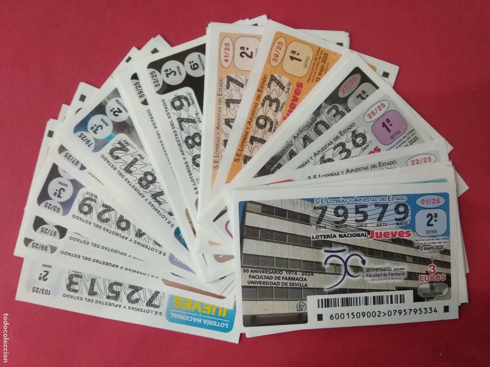 Loter&iacute;a Nacional: LOTER&Iacute;A NACIONAL DE LOS JUEVES A&Ntilde;O 2025 COMPLETO