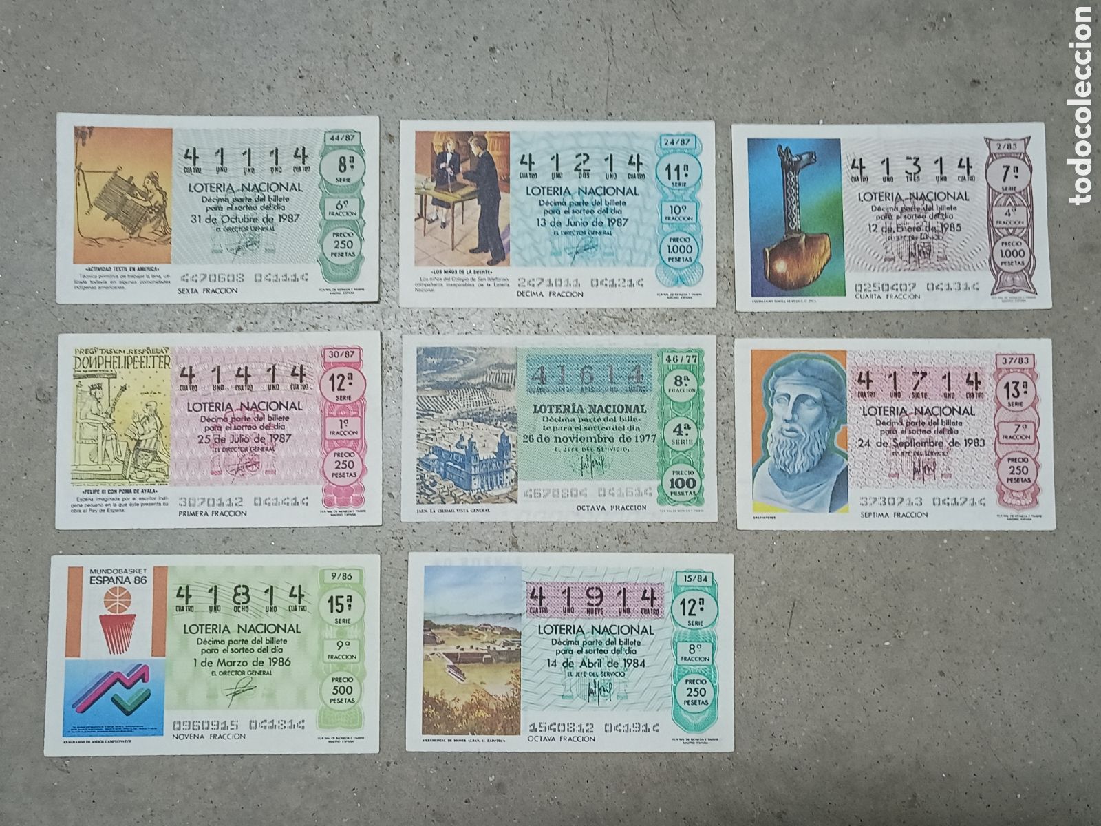 Loter&iacute;a Nacional: N&Uacute;MEROS CAPIC&Uacute;AS - 41014 A 41914 - PRECIO POR UNIDAD - ME QUEDAN LOS DE LA FOTOGRAF&Iacute;A