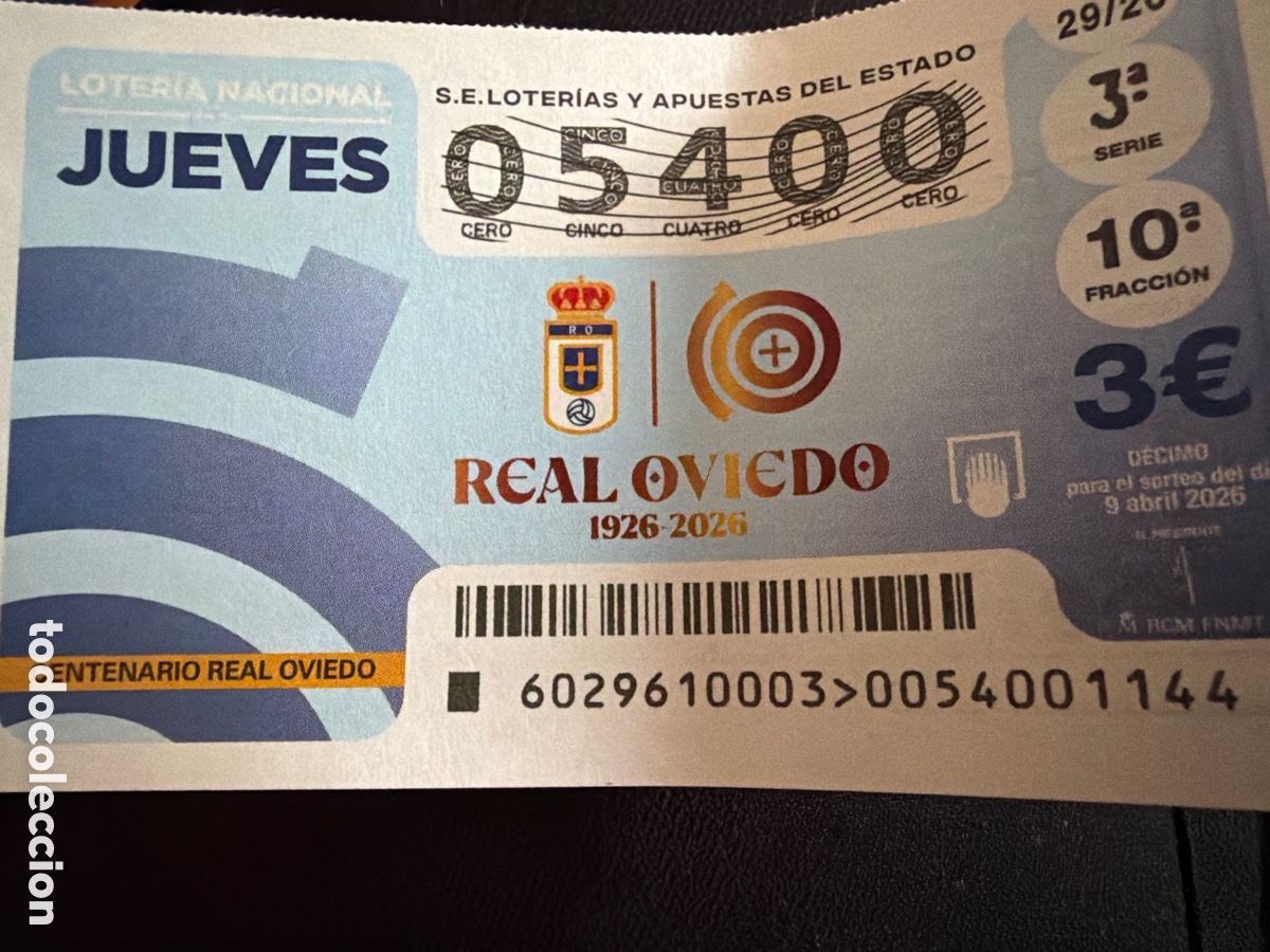 Loter&iacute;a Nacional: Loteria nacional escudo real oviedo
