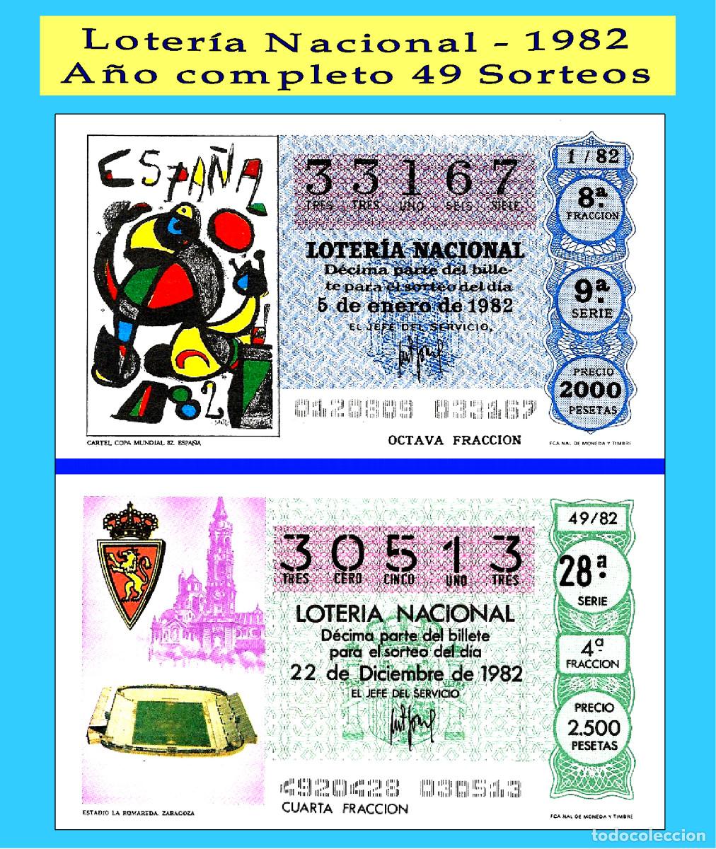 Loter&iacute;a Nacional: 1982 - OCASI&Oacute;N - Loter&iacute;a Nacional.- A&ntilde;o completo S&aacute;bados / buena calidad, dispongo de otros A&ntilde;os