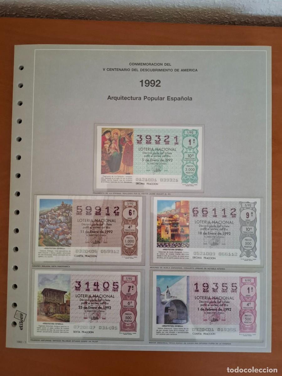 Loter&iacute;a Nacional: Colecci&oacute;n de decimos de la Loter&iacute;a Nacional del s&aacute;bado de 1992 a 1996.