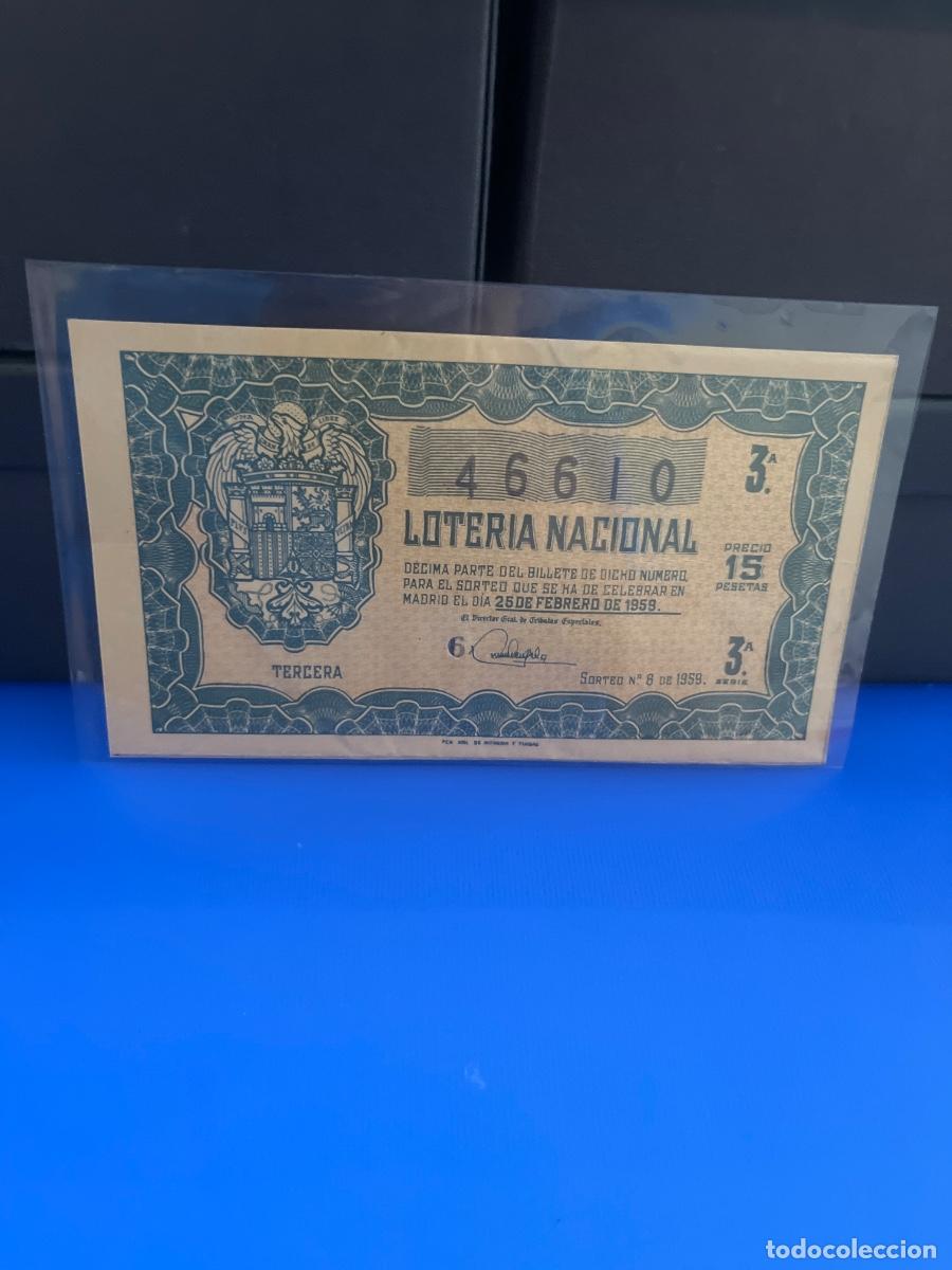 Loter&iacute;a Nacional: D&eacute;cimo de loter&iacute;a nacional 1959 sorteo 6