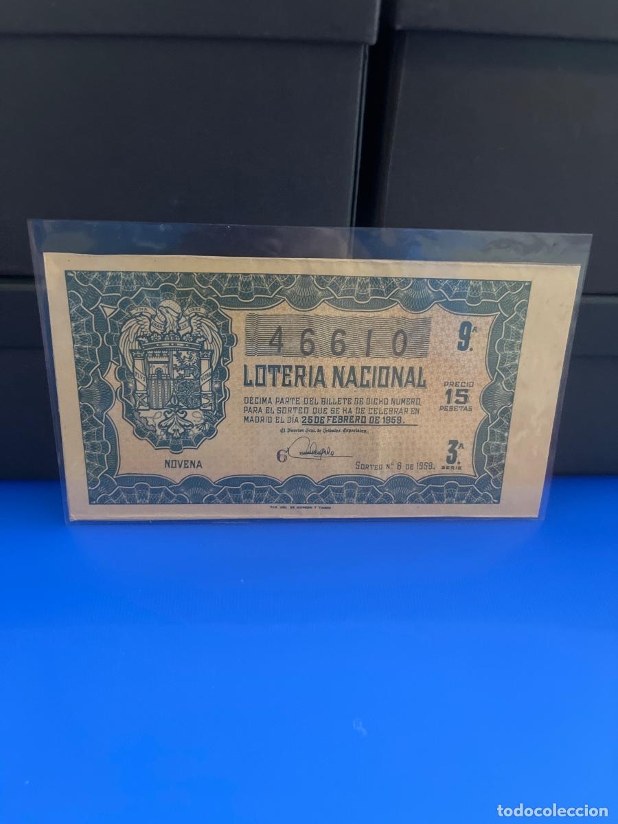 Loter&iacute;a Nacional: D&eacute;cimo de loter&iacute;a nacional 1959 sorteo 6