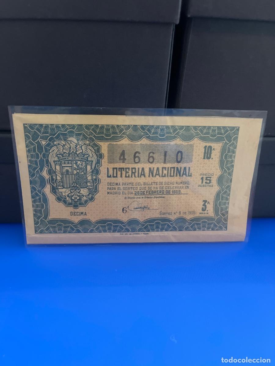 Loter&iacute;a Nacional: D&eacute;cimo de loter&iacute;a nacional 1959 sorteo 6