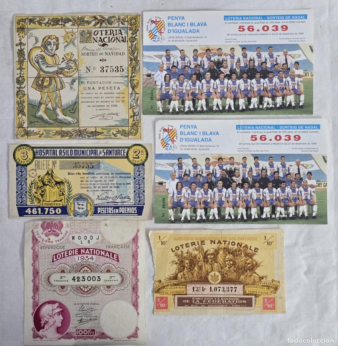 Loter&iacute;a Nacional: Gran Lote de Participaciones de Loter&iacute;a Antiguas y Modernas.