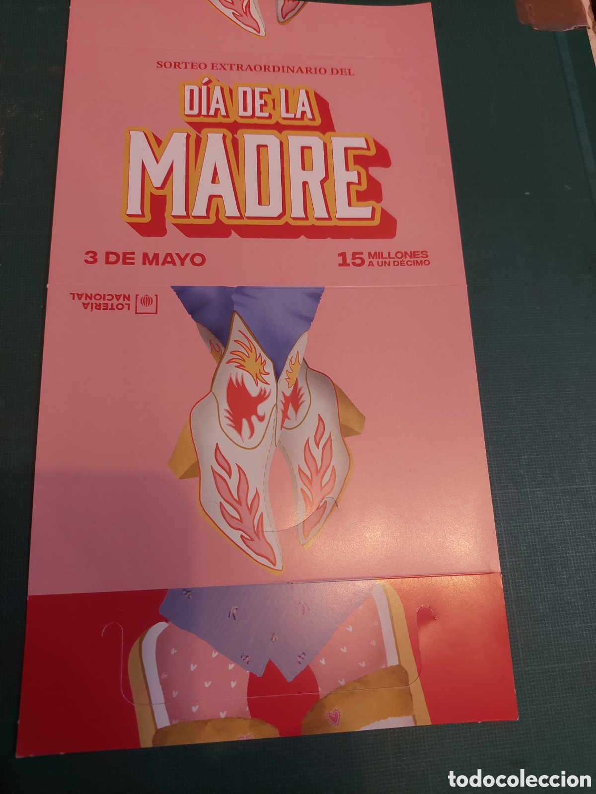 Loter&iacute;a Nacional: 2026 D&Iacute;A madre sorteo loter&iacute;a nacional 15 millones carta,expositor cartera
