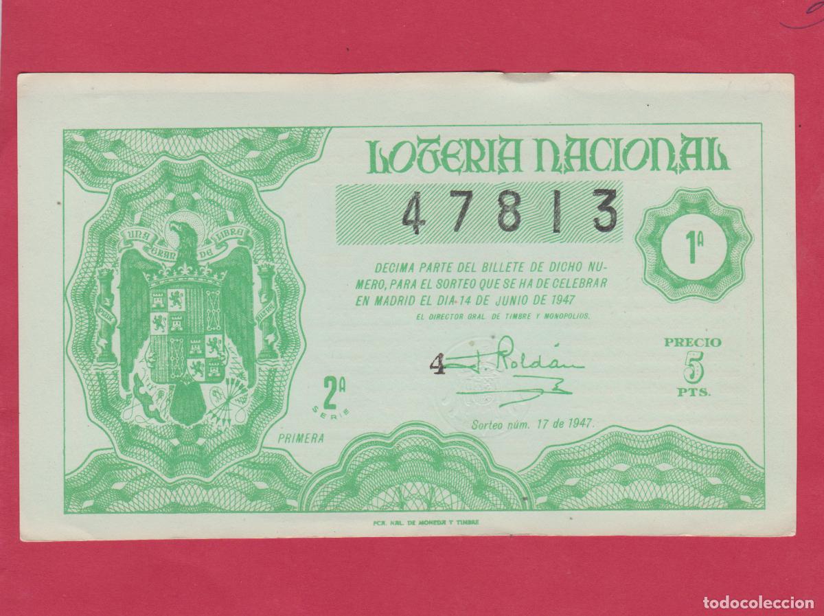 Loter&iacute;a Nacional: LOTERIA SORTEO 17 DE 1947