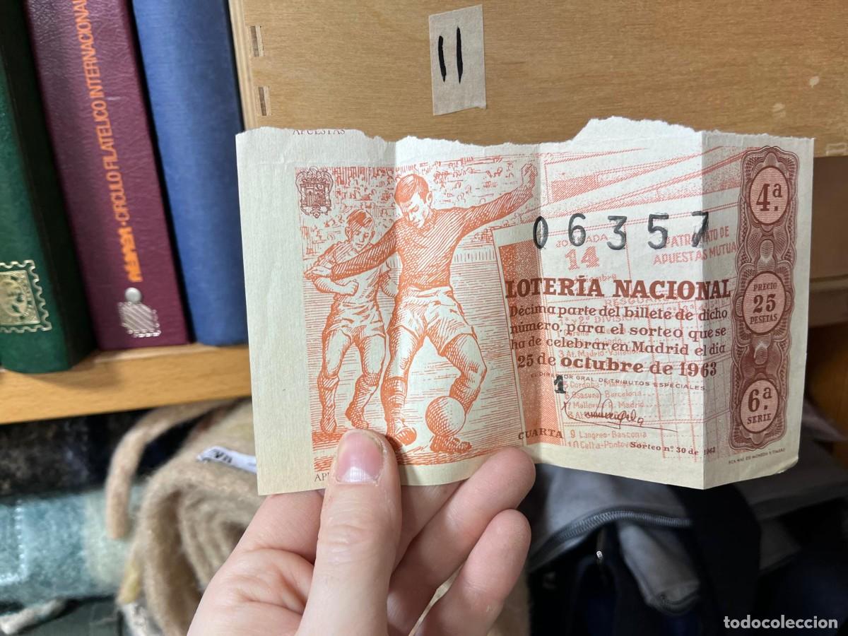 Loter&iacute;a Nacional: (II) LOTERIA NACIONAL 25 OCTUBRE 1963 FUTBOL 06357