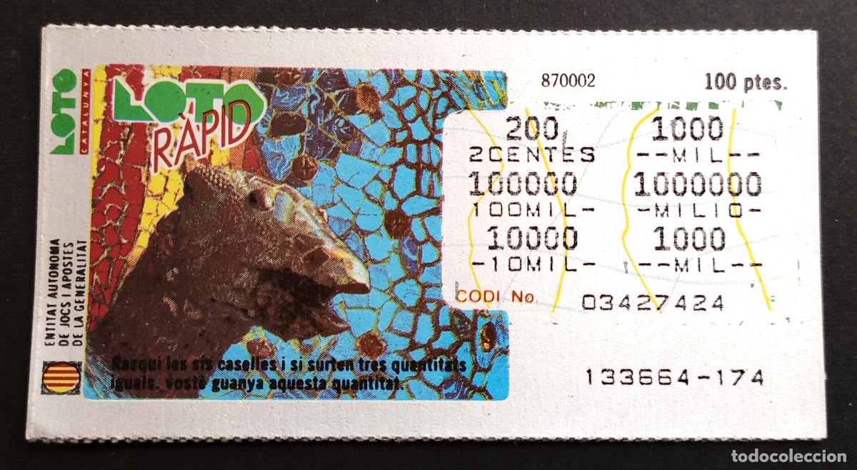 Loter&iacute;a Nacional: LOTO CATALUNYA - LOTO R&Agrave;PID