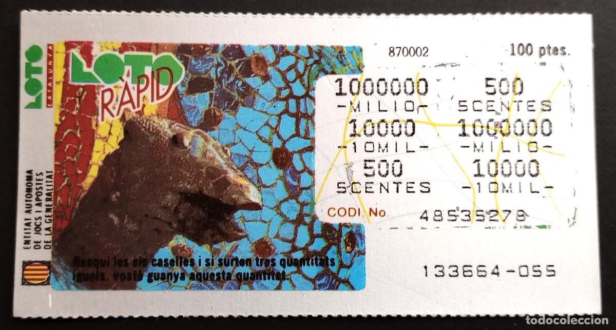 Loter&iacute;a Nacional: LOTO CATALUNYA - LOTO R&Agrave;PID