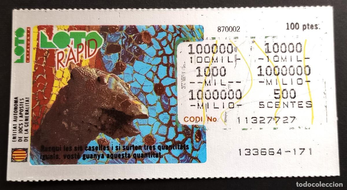 Loter&iacute;a Nacional: LOTO CATALUNYA - LOTO R&Agrave;PID