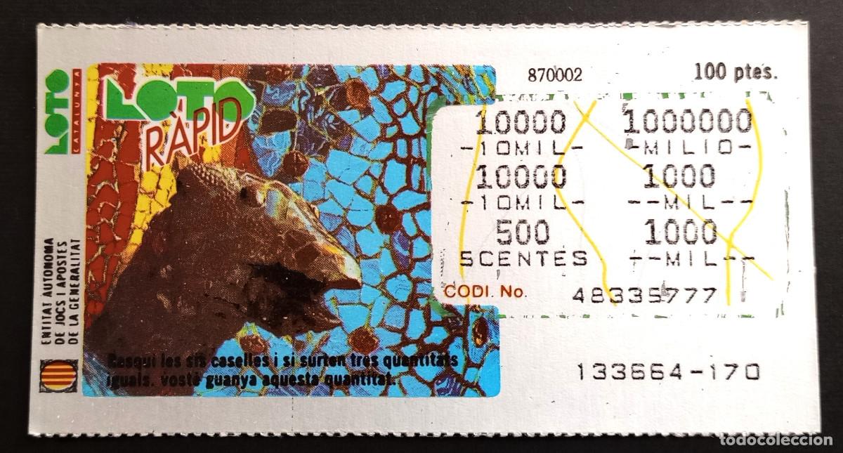 Loter&iacute;a Nacional: LOTO CATALUNYA - LOTO R&Agrave;PID