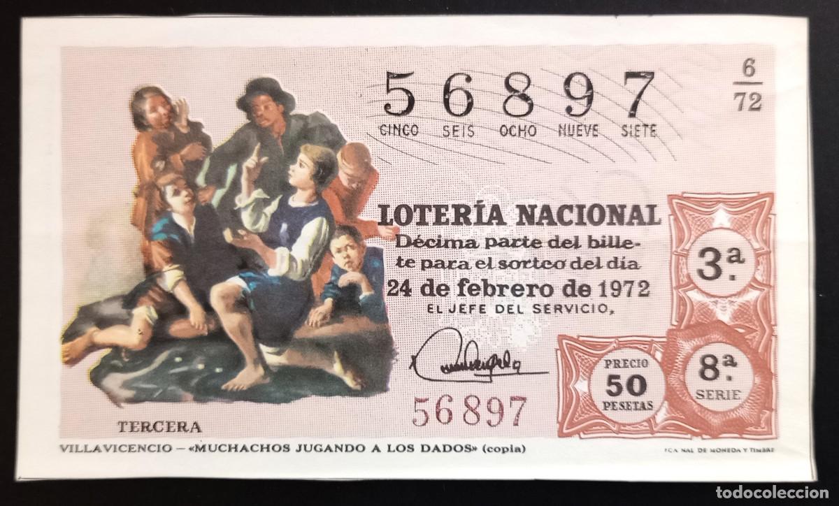 Loter&iacute;a Nacional: D&Eacute;CIMO DE LOTERIA - 24-FEBRERO-1972 - VILLAVICENCIO - MUCHACHOS JUGANDO A LOS DADOS