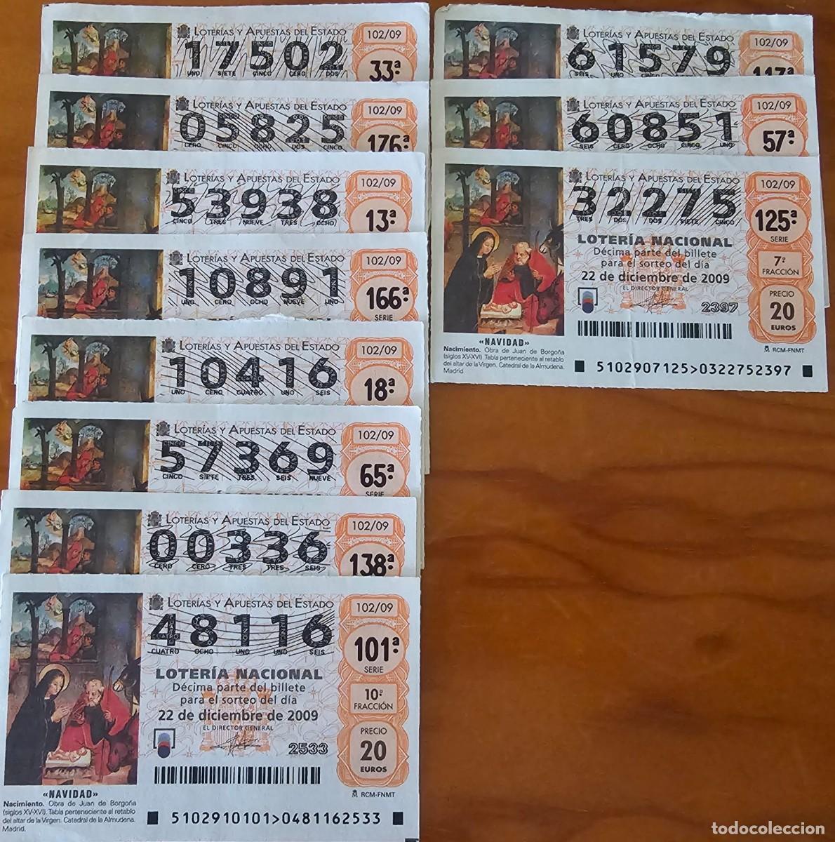 Loter&iacute;a Nacional: Loter&iacute;a Navidad 2009 - Pack de D&eacute;cimos