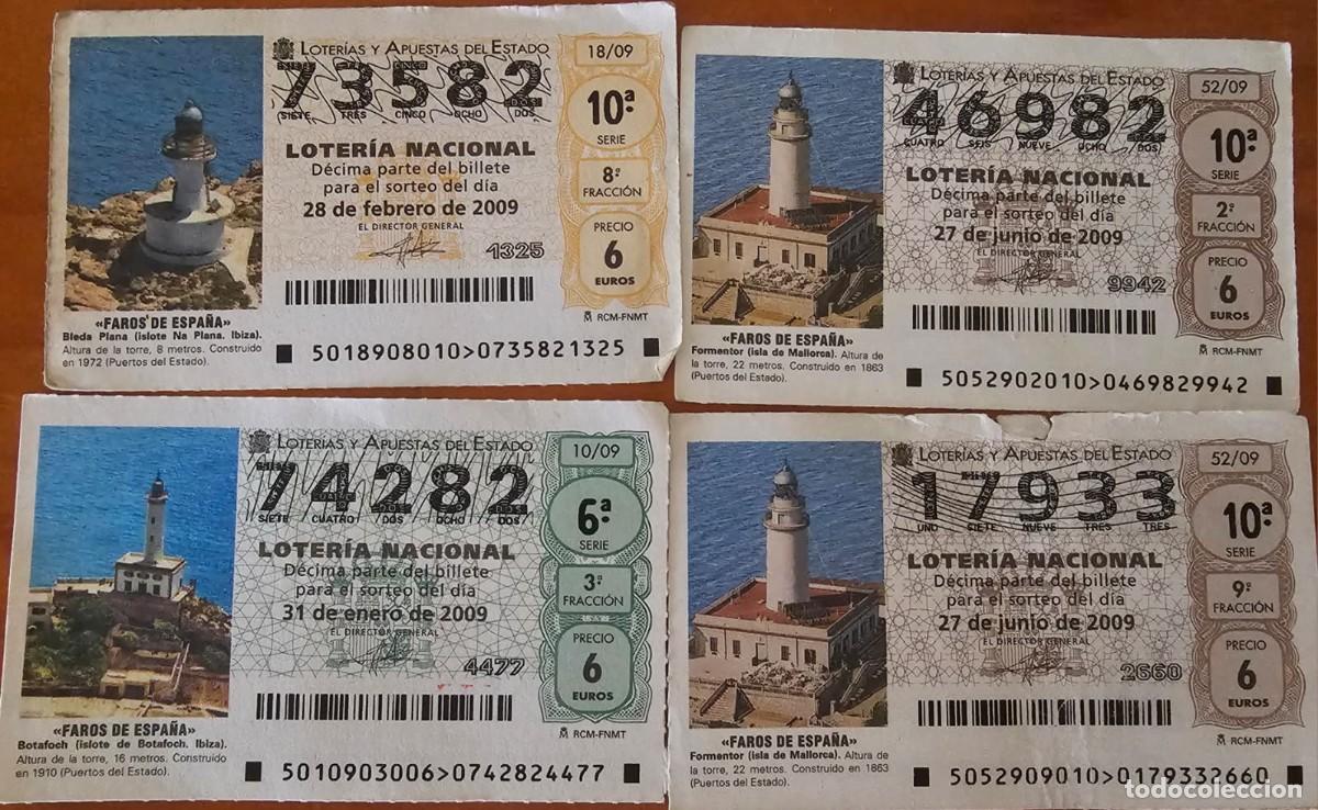 Loter&iacute;a Nacional: Loter&iacute;a Nacional Faros de Espa&ntilde;a 2009