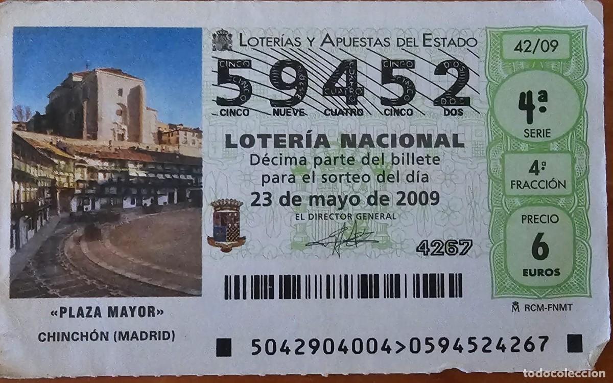 Loter&iacute;a Nacional: D&eacute;cimo Loter&iacute;a Nacional 23 Mayo 2009