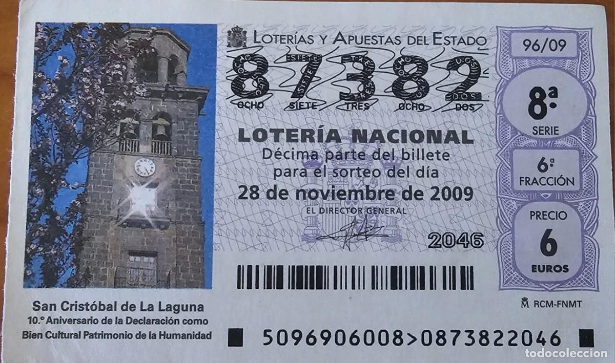 Loter&iacute;a Nacional: Loter&iacute;a Nacional 28 Nov 2009
