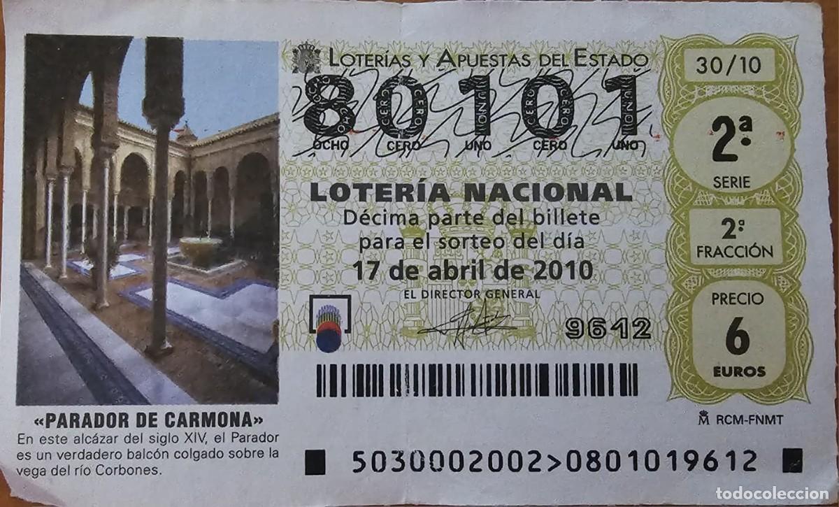 Loter&iacute;a Nacional: Loter&iacute;a Nacional 17 Abril 2010