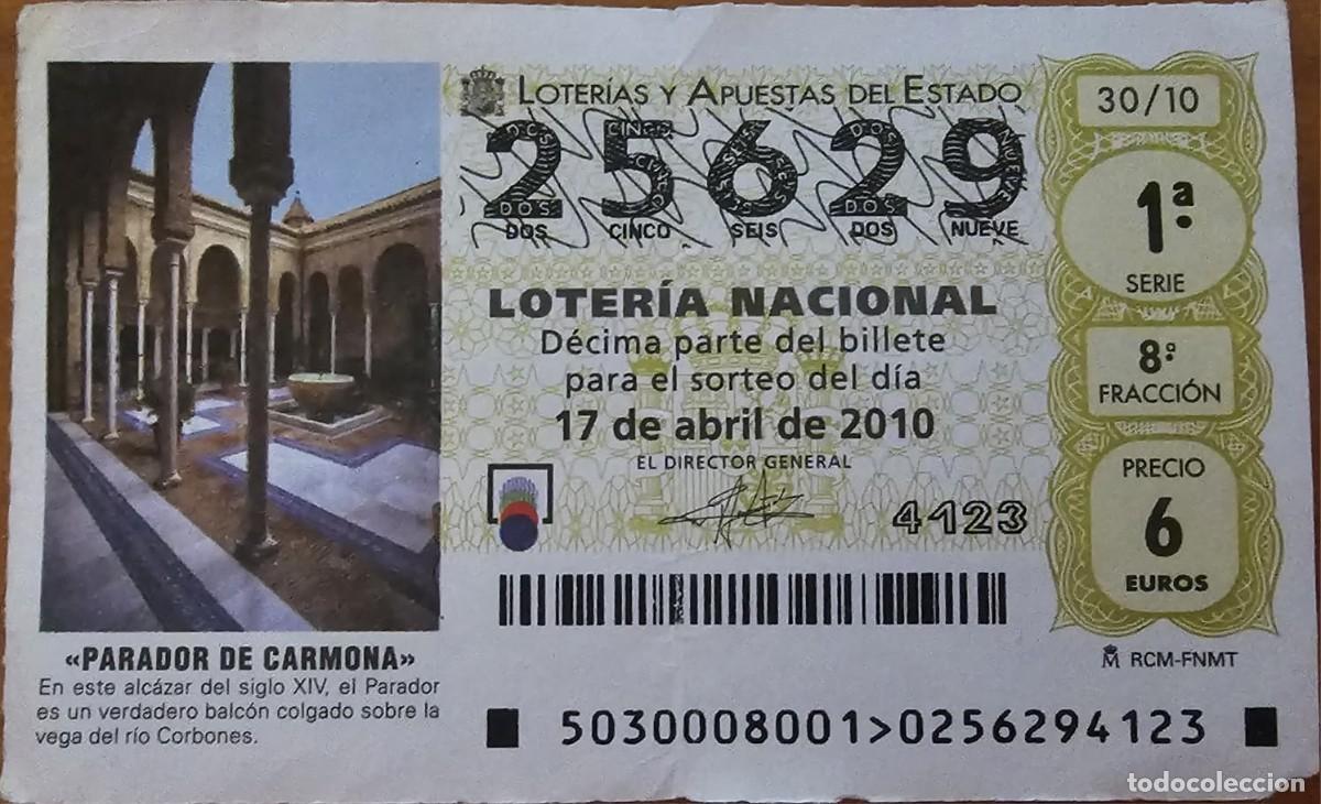 Loter&iacute;a Nacional: Loter&iacute;a Nacional 17 abril 2010