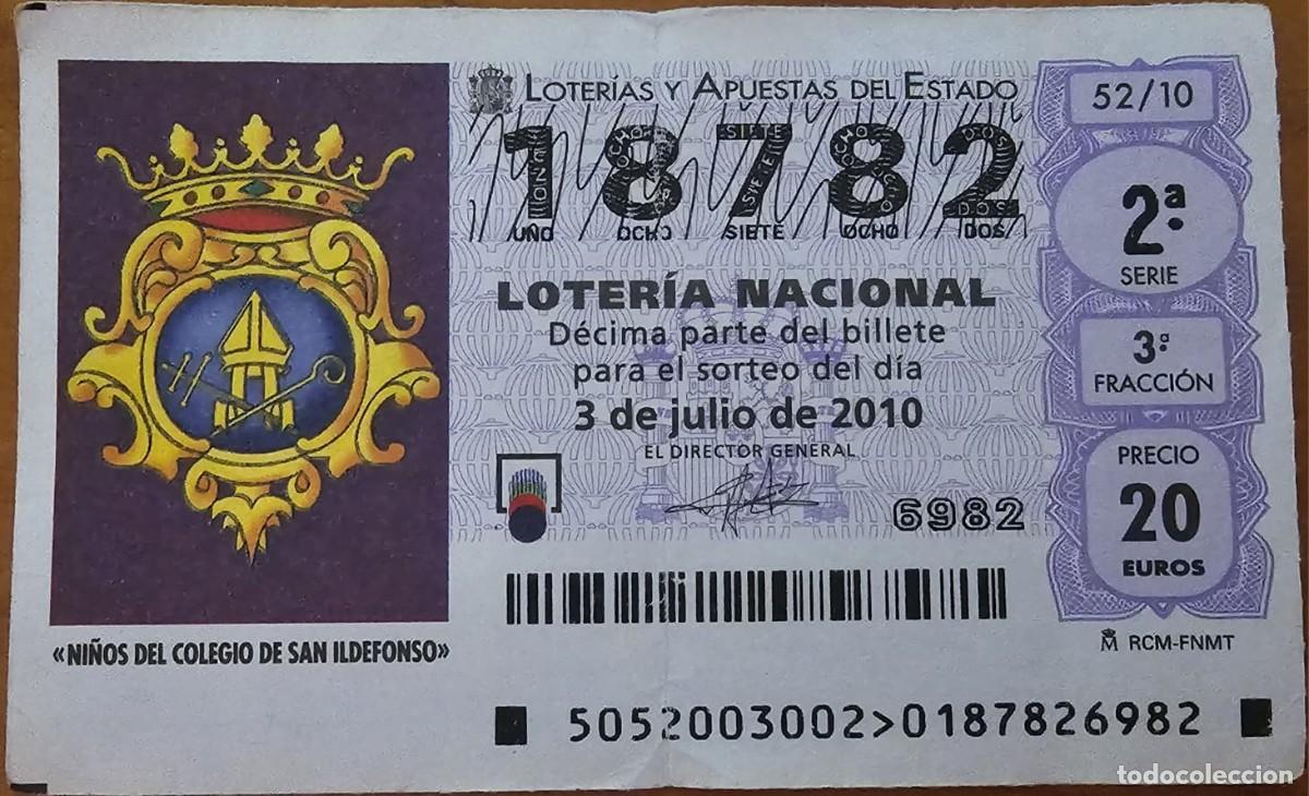 Loter&iacute;a Nacional: Loter&iacute;a Nacional 3 Julio 2010