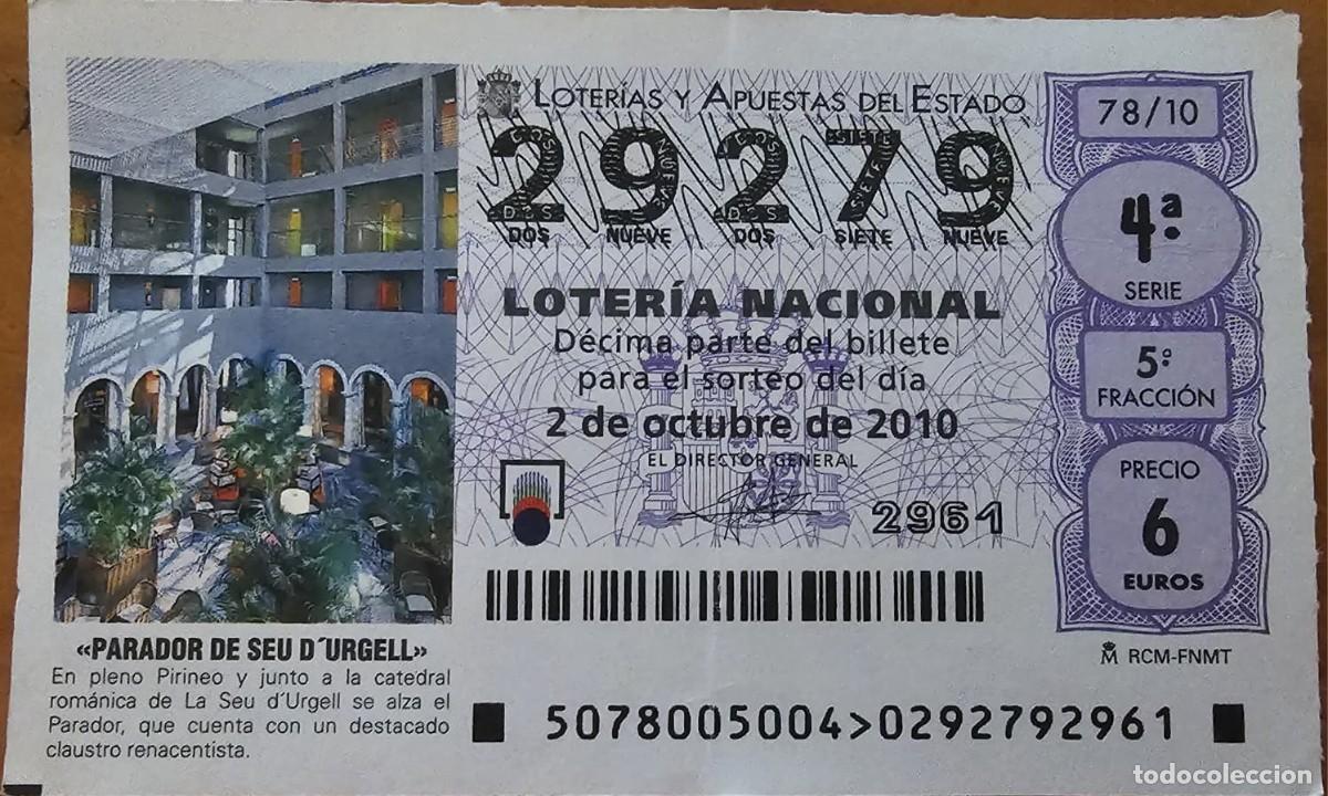 Loter&iacute;a Nacional: Loter&iacute;a Nacional 2 Octubre 2010