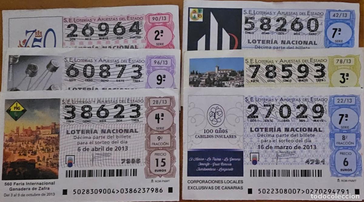 Loter&iacute;a Nacional: Loter&iacute;a Nacional Varios N&uacute;meros 2013