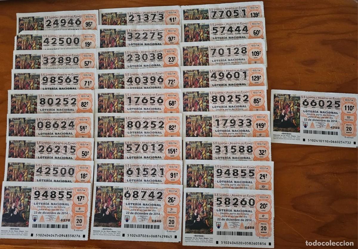 Loter&iacute;a Nacional: Loter&iacute;a El Ni&ntilde;o 2014 - Lote de Billetes