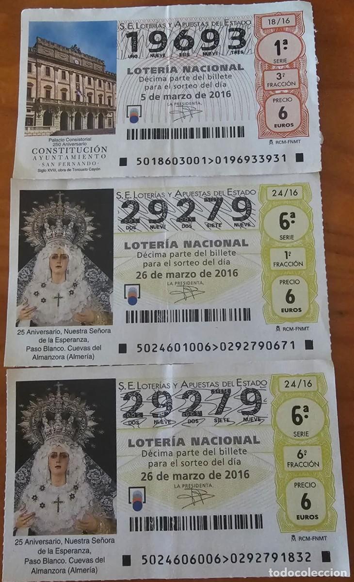 Loter&iacute;a Nacional: Loter&iacute;a Nacional 2016 - Varios N&uacute;meros