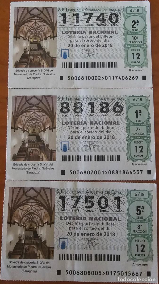 Loter&iacute;a Nacional: Loter&iacute;a Nacional B&oacute;vedas 2018 (3 d&eacute;cimos)