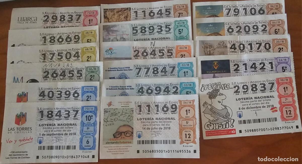 Loter&iacute;a Nacional: Loter&iacute;a Nacional 2018 - Varios N&uacute;meros