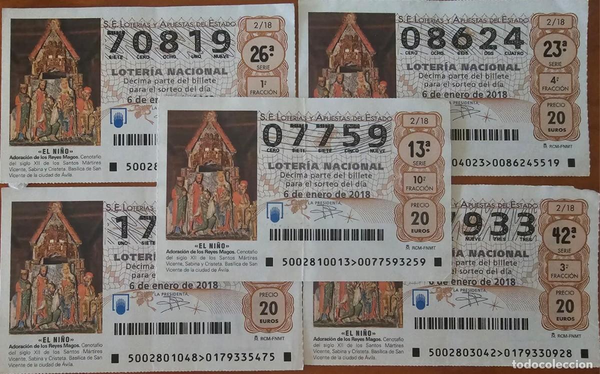 Loter&iacute;a Nacional: Loter&iacute;a El Ni&ntilde;o 2018 - Billetes Sorteo Reyes
