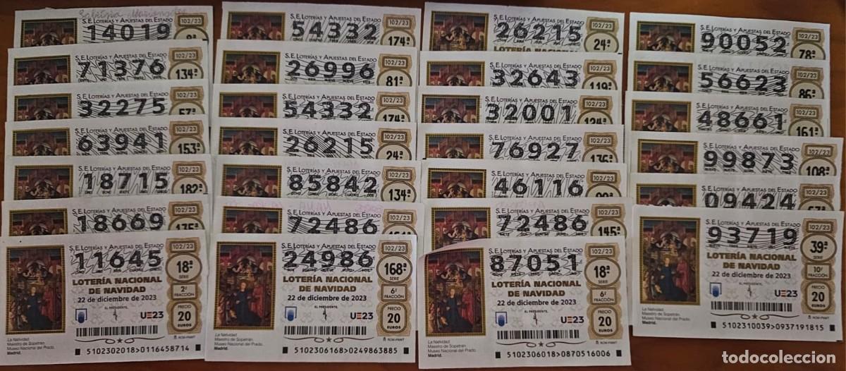 Loter&iacute;a Nacional: Loter&iacute;a Navidad 2023 - Lote de Billetes