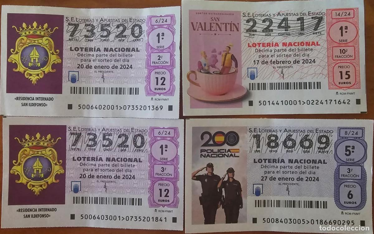 Loter&iacute;a Nacional: Loter&iacute;a Nacional: Lote 4 d&eacute;cimos 2024