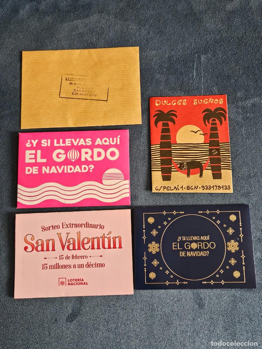 Loter&iacute;a Nacional: Lote De 5 Sobres De Papel Vac&iacute;os De Varias Administraciones Diferentes De Loter&iacute;a Nacional.