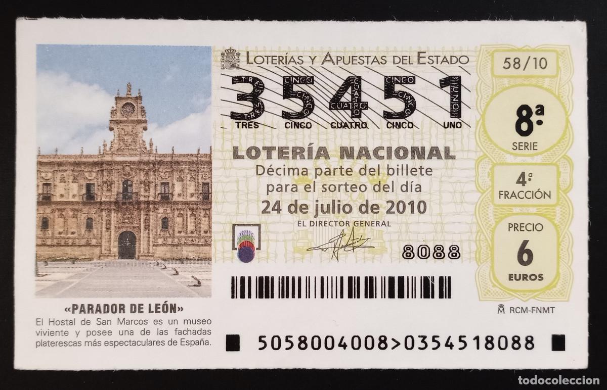 Loter&iacute;a Nacional: D&Eacute;CIMO DE LOTERIA - 24-JULIO-2010 - PARADOR DE LE&Oacute;N