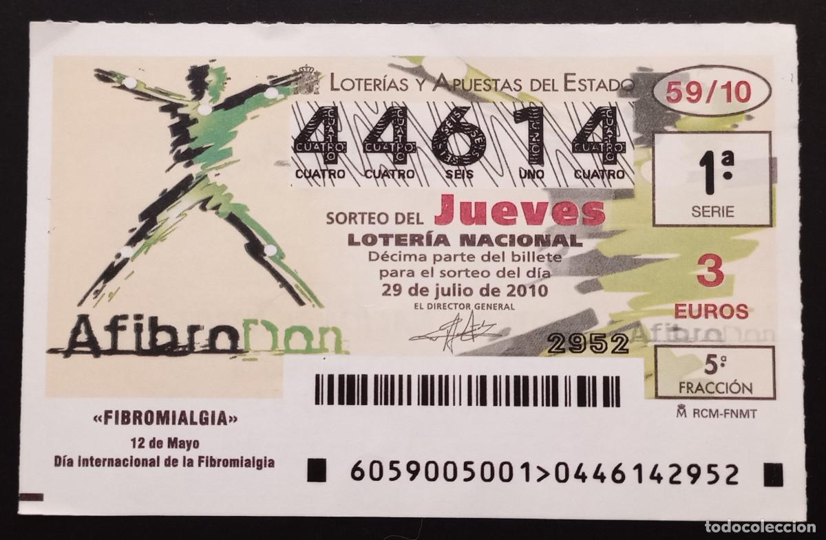 Loter&iacute;a Nacional: D&Eacute;CIMO DE LOTERIA - 29-JULIO-2010 - FIBROMIALGIA