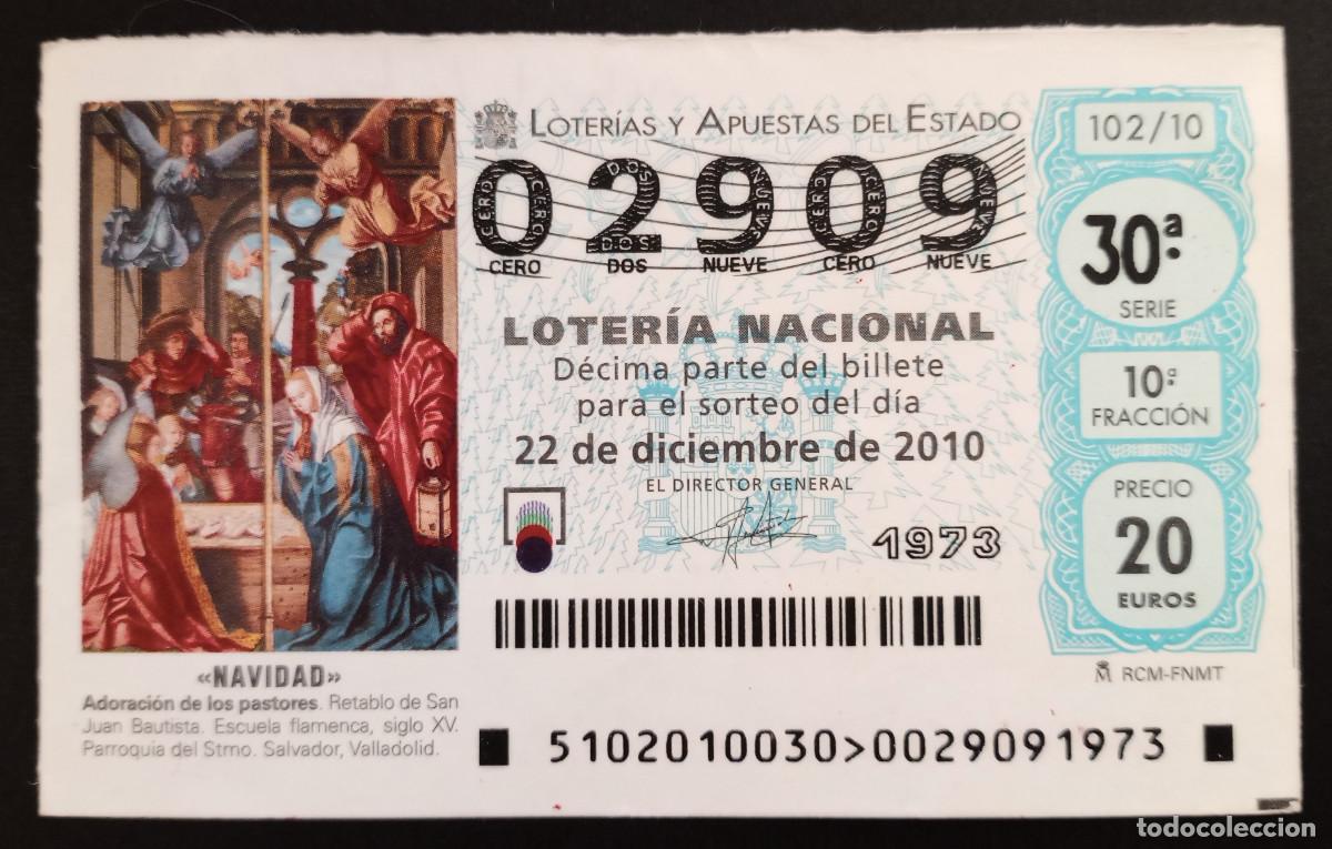 Loter&iacute;a Nacional: D&Eacute;CIMO DE LOTERIA - 22-DICIEMBRE-2010 - NAVIDAD, ADORACI&Oacute;N DE LOS PASTORES, ESCUELA FLAMENCA