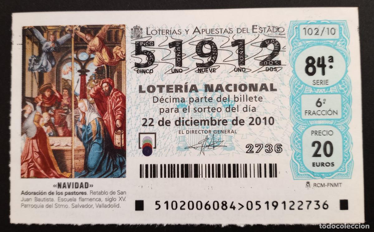 Loter&iacute;a Nacional: D&Eacute;CIMO DE LOTERIA - 22-DICIEMBRE-2010 - NAVIDAD, ADORACI&Oacute;N DE LOS PASTORES, ESCUELA FLAMENCA