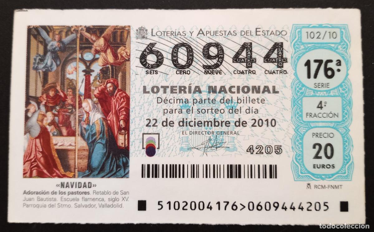Loter&iacute;a Nacional: D&Eacute;CIMO DE LOTERIA - 22-DICIEMBRE-2010 - NAVIDAD, ADORACI&Oacute;N DE LOS PASTORES, ESCUELA FLAMENCA