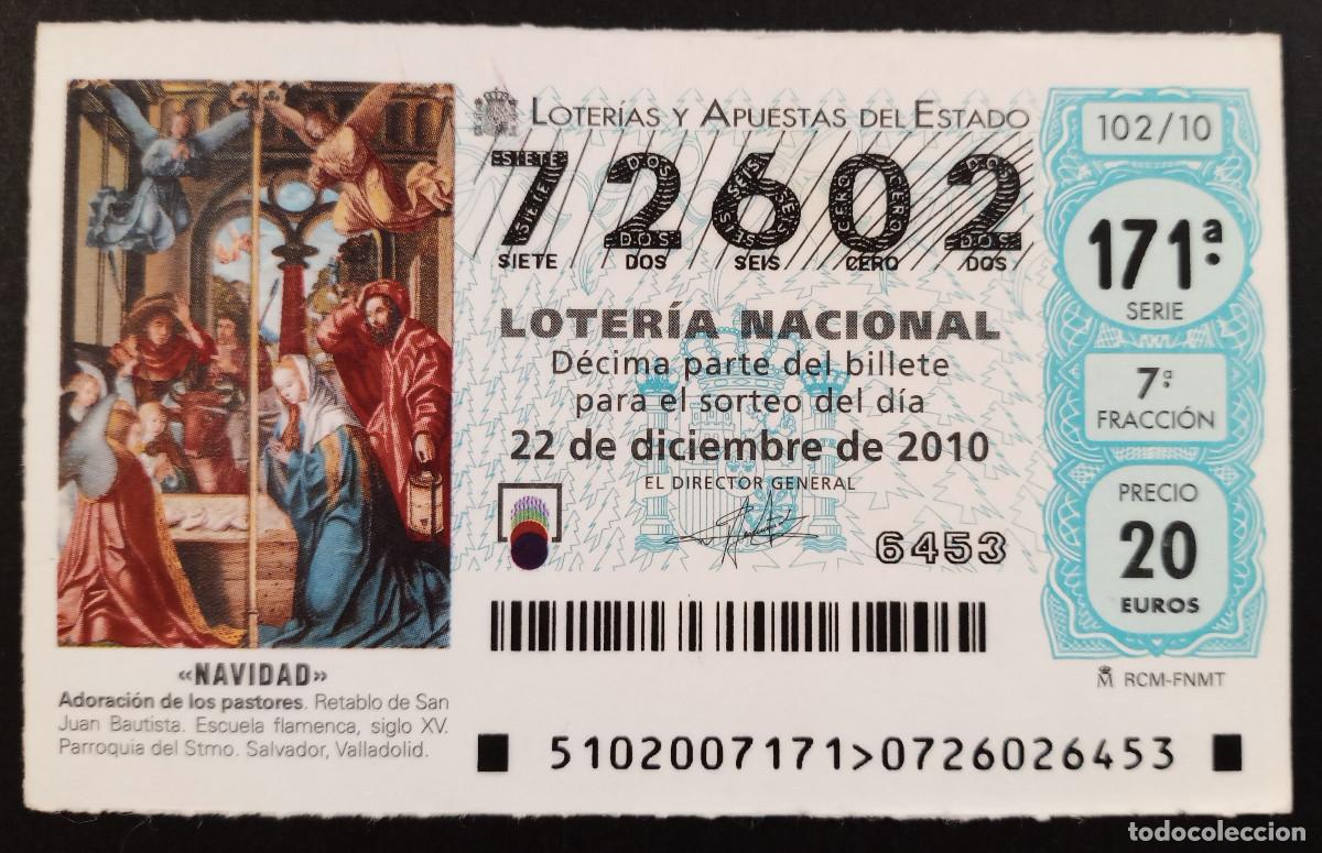 Loter&iacute;a Nacional: D&Eacute;CIMO DE LOTERIA - 22-DICIEMBRE-2010 - NAVIDAD, ADORACI&Oacute;N DE LOS PASTORES, ESCUELA FLAMENCA