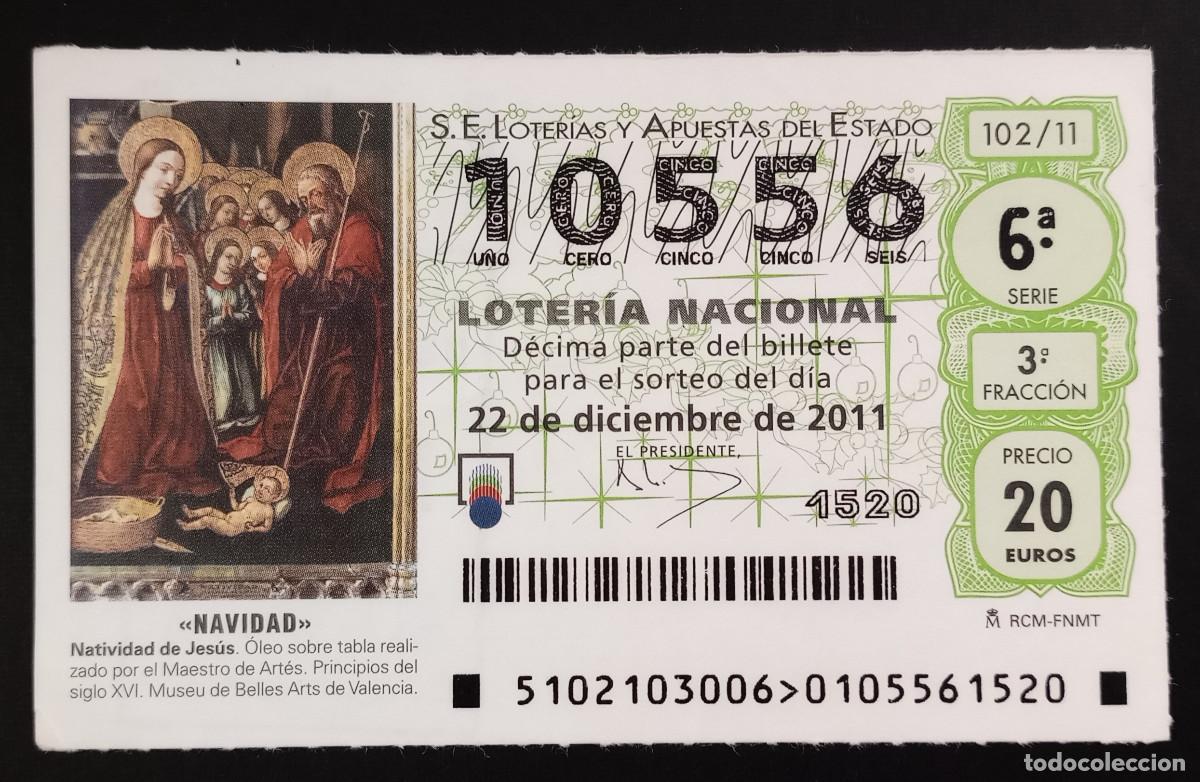 Loter&iacute;a Nacional: D&Eacute;CIMO DE LOTERIA - 22-DICIEMBRE-2011 - NATIVIDAD DE JES&Uacute;S, MAESTRO DE ART&Eacute;S