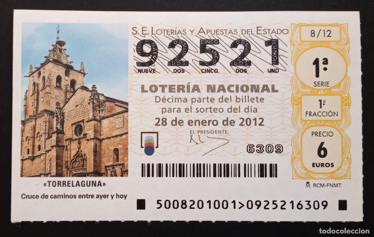 Loter&iacute;a Nacional: D&Eacute;CIMO DE LOTERIA - 28-ENERO-2012 - TORRELAGUNA