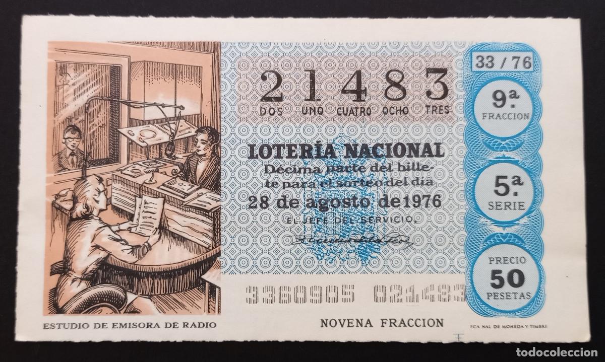 Loter&iacute;a Nacional: D&Eacute;CIMO DE LOTERIA - 28-AGOSTO-1976 - ESTUDIO DE EMISORA DE RADIO