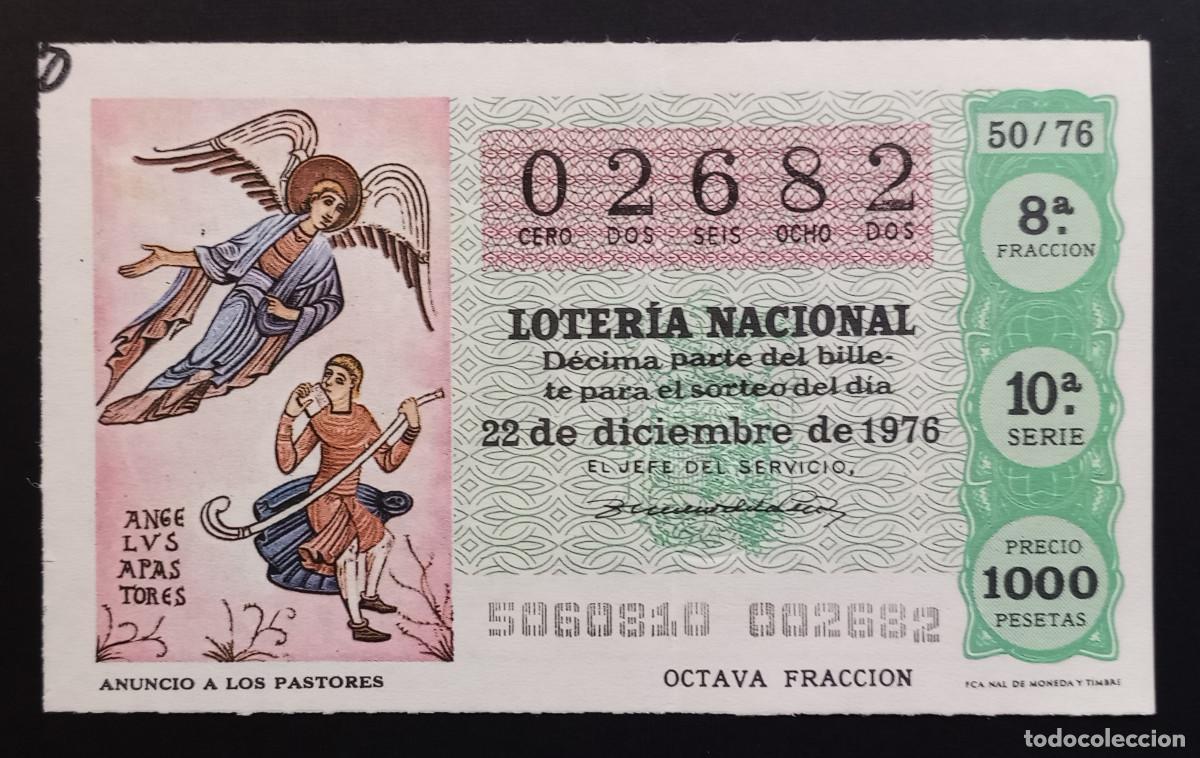 Lotaria Nacional: D&Eacute;CIMO DE LOTERIA - 22-DICIEMBRE-1976 - ANUNCIO A LOS PASTORES