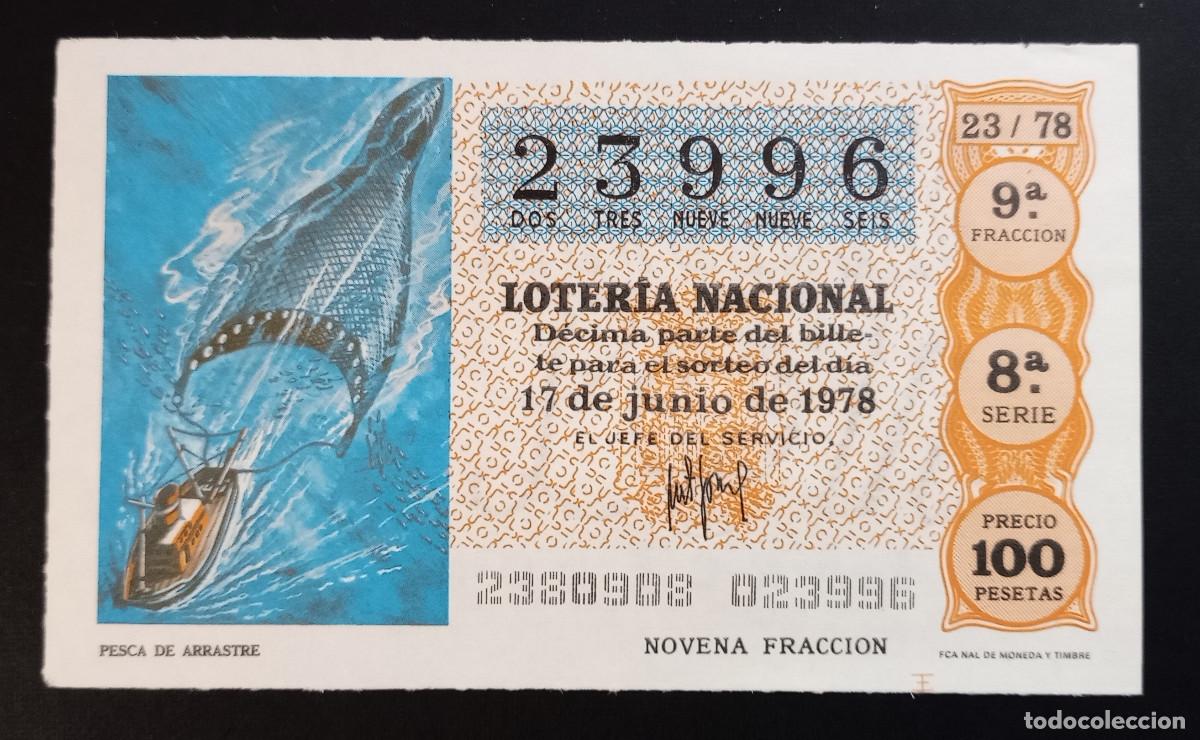 Loterie Nationale: D&Eacute;CIMO DE LOTERIA - 17-JUNIO-1978 - PESCA DE ARRASTRE