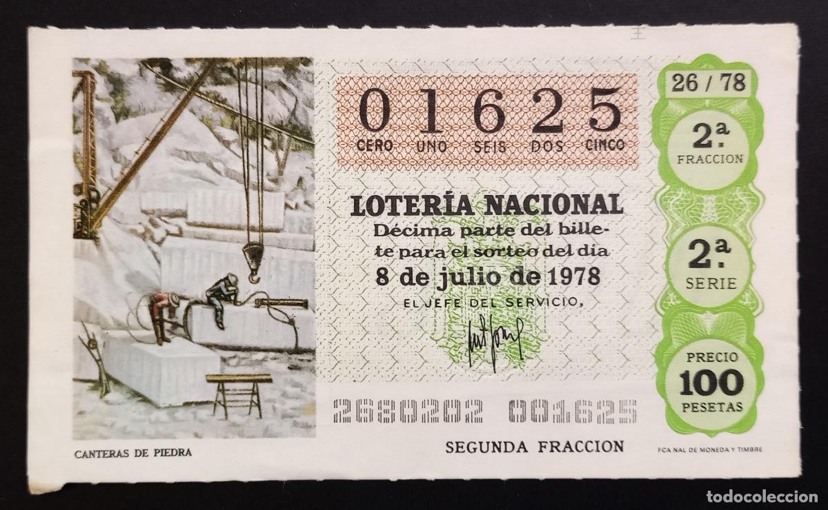 Loterie Nationale: D&Eacute;CIMO DE LOTERIA - 8-JULIO-1978 - CANTERAS DE PIEDRA