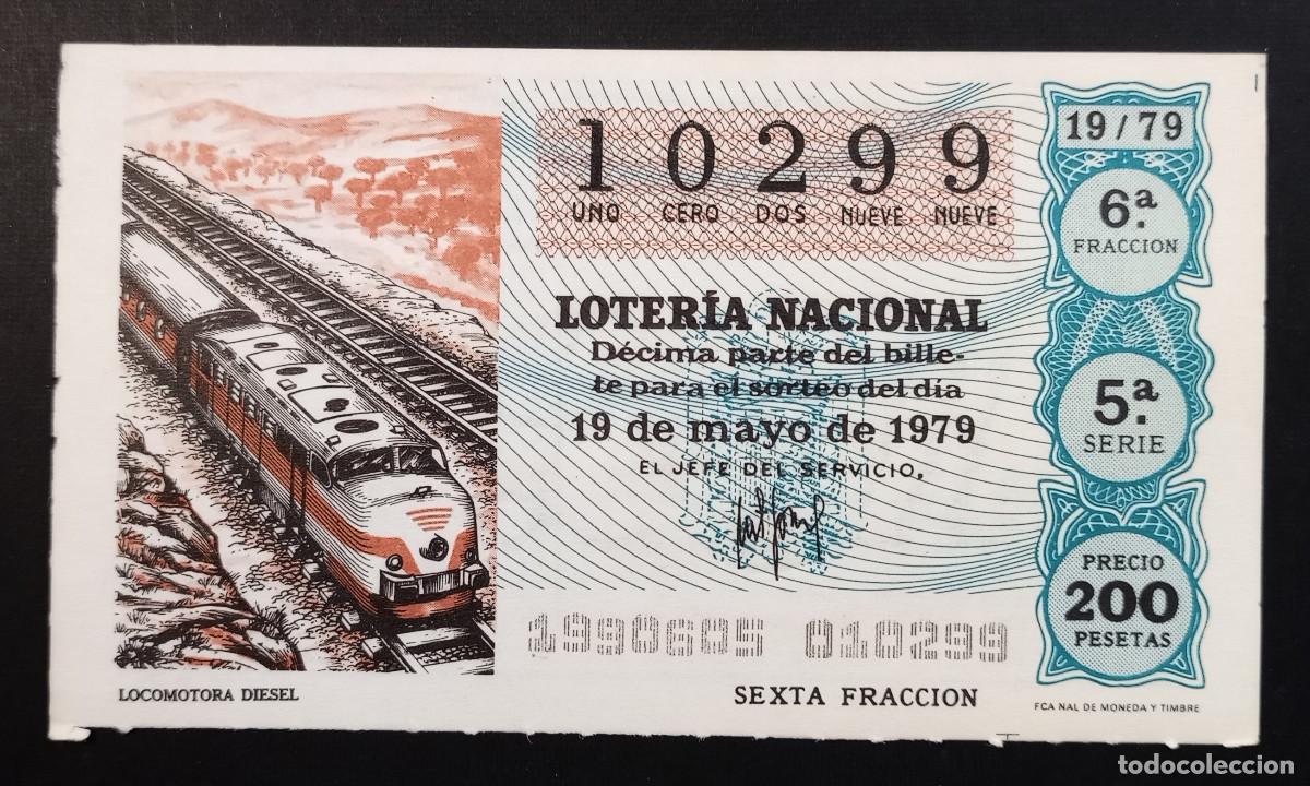 Loter&iacute;a Nacional: D&Eacute;CIMO DE LOTERIA - 19-MAYO-1979 - LOCOMOTORA DIESEL