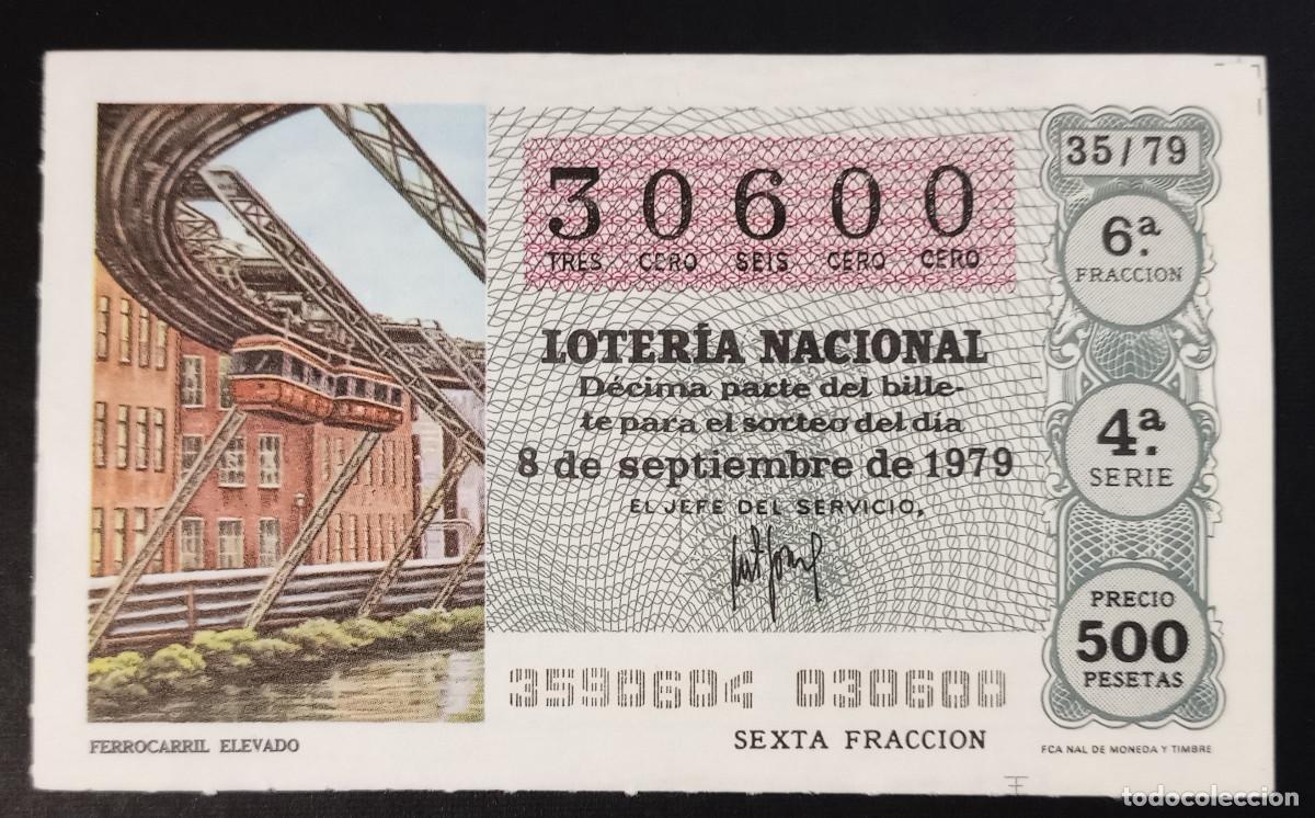 Loter&iacute;a Nacional: D&Eacute;CIMO DE LOTERIA - 8-SEPTIEMBRE-1979 - FERROCARRIL ELEVADO
