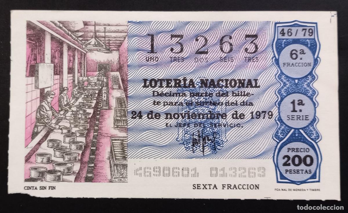 Loterie Nationale: D&Eacute;CIMO DE LOTERIA - 24-NOVIEMBRE-1979 - CINTA SIN FIN